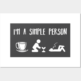 I'm a Simple Person Eat Sleep Garden Posters and Art